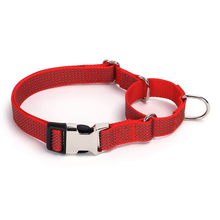 Load image into Gallery viewer, Velvet Red Martingale Collar - Buckle