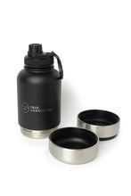 Load image into Gallery viewer, Dog Water Bottle With Bowls - Midnight Black