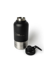 Load image into Gallery viewer, Dog Water Bottle With Bowls - Midnight Black