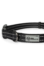 Load image into Gallery viewer, Black nylon dog collar with plastic clip