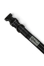 Load image into Gallery viewer, Black nylon dog collar with plastic clip