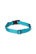Load image into Gallery viewer, Teal nylon dog collar with plastic clip