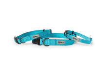 Load image into Gallery viewer, Teal nylon dog collar with plastic clip