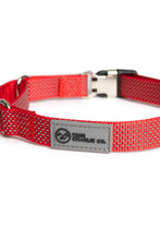 Load image into Gallery viewer, Velvet Red Martingale Collar - Buckle