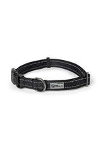 Load image into Gallery viewer, Black nylon dog collar with plastic clip
