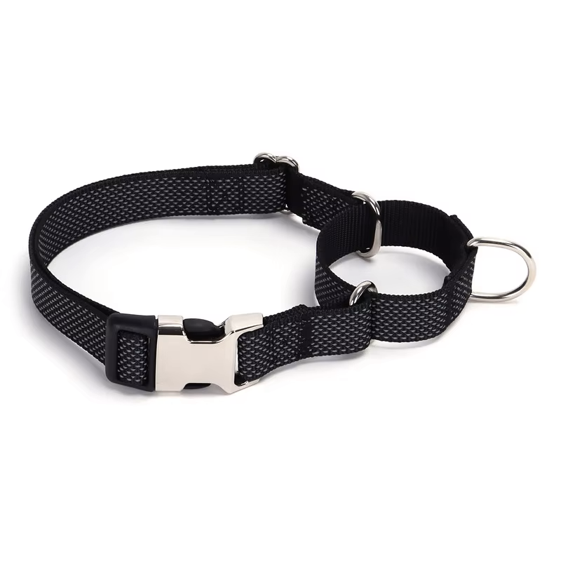 Black Martingale Collar - Buckle