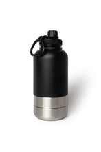 Load image into Gallery viewer, Dog Water Bottle With Bowls - Midnight Black
