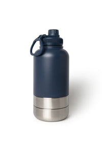Dog Water Bottle With Bowls - Ocean Blue