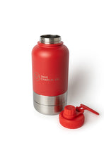 Load image into Gallery viewer, Dog Water Bottle With Bowls - Velvet Red
