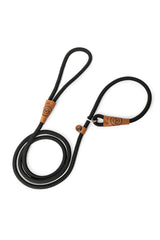 Slimline Rope Dog Slip Lead - Black - The Slimline Charlie